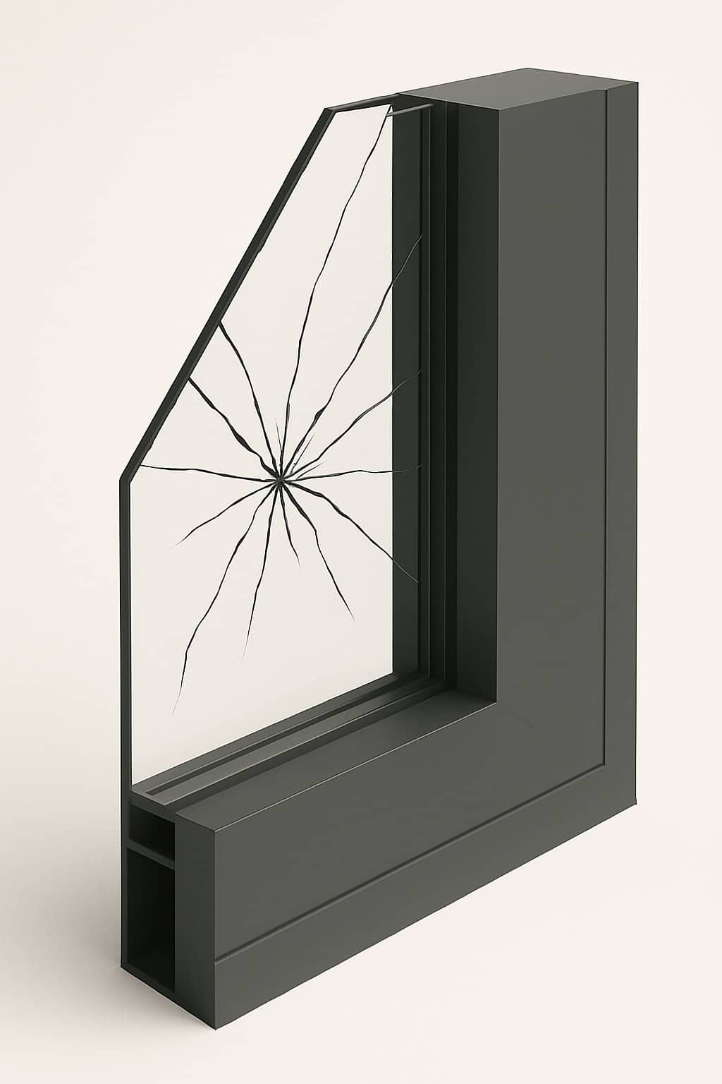 Enkelglas gelaagd Opaal / Melk