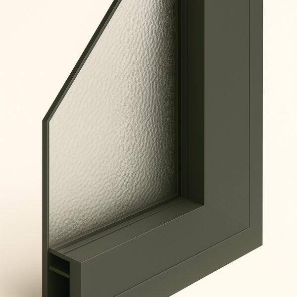 Enkelglas Gehamerd (Byzantijn) fijn blank 4 mm